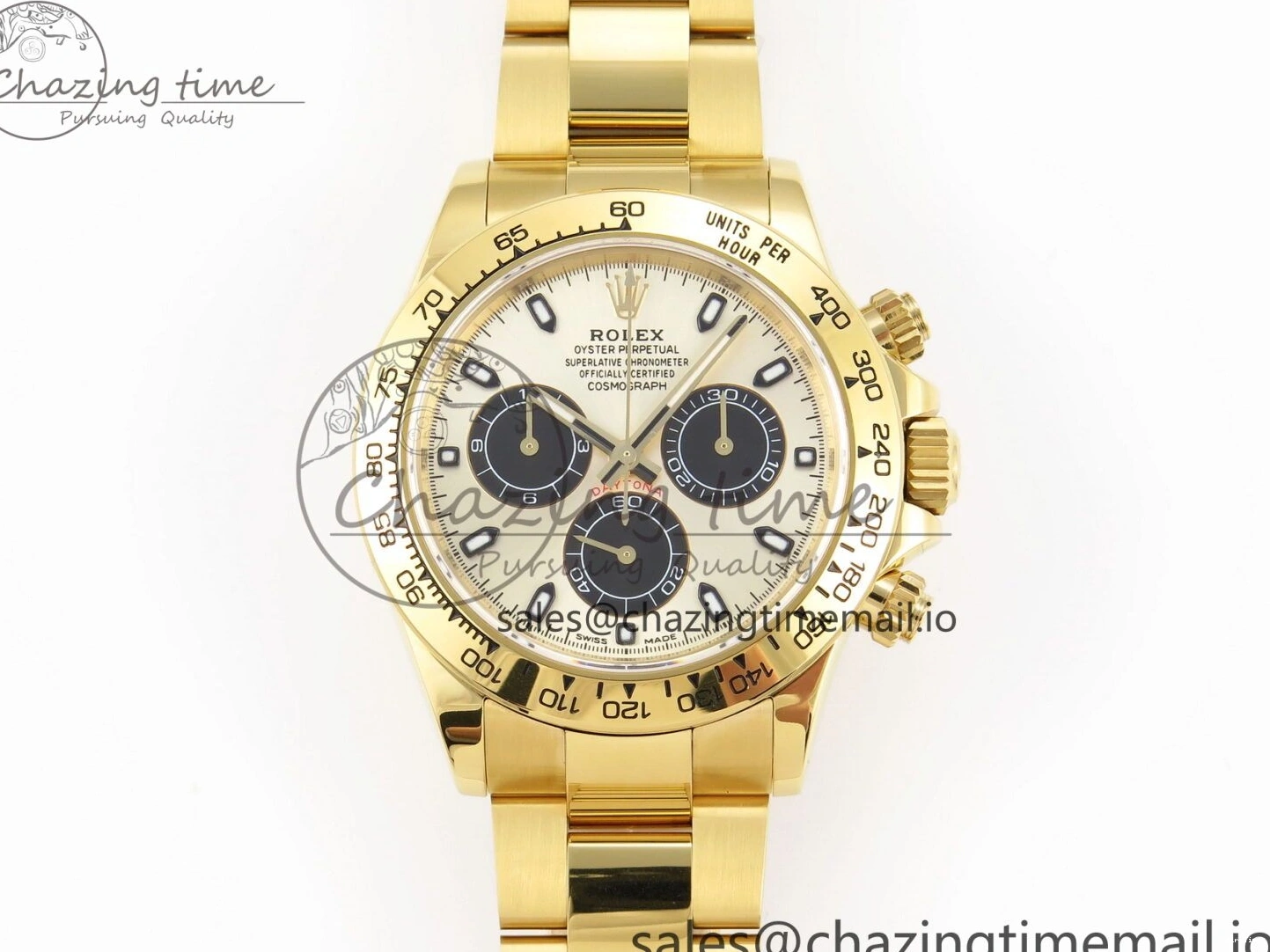 MiroTime 0101 Durable Daytona 116508 KING 1:1 Best Edition YG Black Dial on YG Bracelet SH 1907